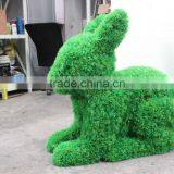 Artificial Green Plant Topiary Rabbit Shape for Garden Decoration thumbnail-1