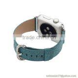 Green Watch Band Genuine Leather Strap Wrist Band Replacement for Apple IWatch 38 42mm thumbnail-5