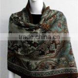 Cashmere Double sided printed pattern China factory long scarf