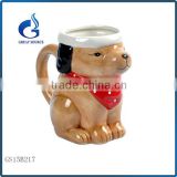 novetly ceramic dog shape coffee mugs wholesale