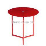 Small Round Glass Coffee Table, Modern Coffee Shop Small Table thumbnail-1
