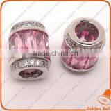 BJ4563 Wholesale Micro Pave Bead Crystal Bar,cubic Zirconia Connector Jewelry for Bracelet,wholesale Pave Bead Bar Jewellery thumbnail-1