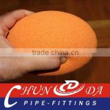 DN125 natural sponge,Hard Concrete pump cleaning ball for Kyokuto