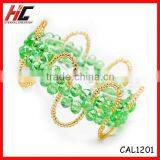 2012 New Arrival Fashoin High Quanlity Green Glass Beads Crystal Bracelet