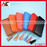 Manufactory Latest Design Fashion Colorful Lady Trend Wallet With Tassel