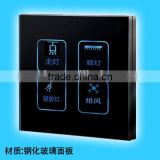 new product four-in-one electronic doorplate touch hotel doorplate with DND, WAIT, CLEAN function for apartment