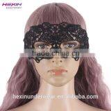 Square Purple Flower Black Lace Cheap Face Party Mask Malaysia thumbnail-6