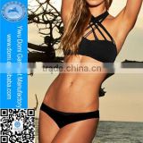 Domi strappy latest design bikini black bandeau swimwear 2014 new design womens hot sex images bikini