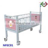 NFEC01 Children hospital bed with side railing, baby cot in hospital
