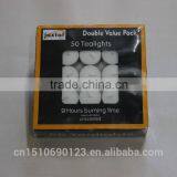 Votive Unscented Colored Long Burning Candles thumbnail-3