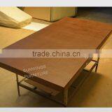 Rectangle Solid Wood Dining Table With Steel Dining Table Leg thumbnail-4