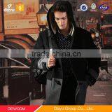 British Preppy Style Men Wool Jacket Mid-long Cashmere Woolen Jacket thumbnail-2