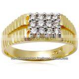 Gold Wedding Ring, Yellow Gold Rings for Men, Mens Wedding Ring in 14k Gold thumbnail-1
