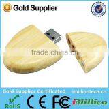 Noble Oem Promotion Gift Usb Set , EU Standard Natural Wood High Quanlity Wood Usb Flash Drive thumbnail-1