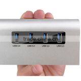 New Portable Aluminum 4 Ports USB 3.0 Hub For Macbook Pro Air Mac IMac Mini thumbnail-4