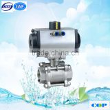 Forged WCB NPT class 150# 1'' pneumatic ball valve