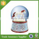 JHB Factory ODM/OEM Resin Horse Snow Globe