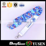 High Quality Submliamtion Polyester Lanyard Strap With Plastic Hook