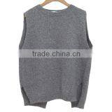 BGA15003 Round Neck Sleeveless Pullover Cashmere Woman Sweater