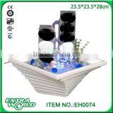 Indoor Tabletop Glass & Ceramic Water Feature Fountain thumbnail-2