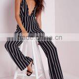 Sexy Backless Strip Deep V High Quality Fashional Women Jumpsuit thumbnail-4
