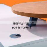 Moodern Office Furniture Metal Frame Wooden Office Table thumbnail-4