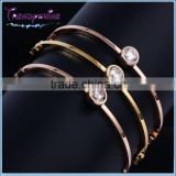 Fashion 2016 women's stainless steel diamond bracelet jewelry