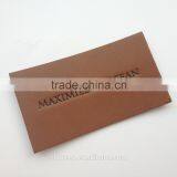 Soft Debossed Company Name Leather Tags for Suits thumbnail-3