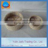 Eco-friendly Nature Round Corn Husk Set of Two Storage Basket thumbnail-1