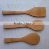 hot sell 23cm long natural color round bamboo rice shovel