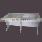 2 Person Seat Use Study Room Flip-up Computer Table thumbnail-3