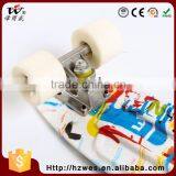 70kgs Top ABS Deck Material PU Wheels OEM Fish Shape Skateboard thumbnail-5