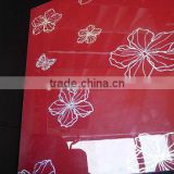 High gloss MDF uv board / PETG film / 3d textured decorative panel/ China red