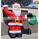 2015 popular excellent quality Christmas giant inflatable Santa Claus for party