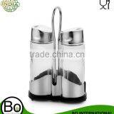 Stainless Steel Silver Shaker With Stand Sana Salt And Pepper Set of 2