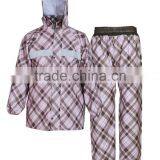 Excellent Waterproof Performance Pvc Sheet as Coating With Polyester Knitting Fabric as Backing Rain Wear thumbnail-2