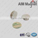 N52 Strongest Permanent Disc 3M Adhesive D7 x 2mm Neodymium Magnet For Hot Sales thumbnail-3