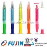 Syringe Shape Highlighter / Injection Shape/needle Tube Shape Highlighter/highlighter Pen With Ball Ballpoint Pen With Highlight thumbnail-2