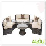 Audu Ratttan Wicker Outdoor Circular Sofas thumbnail-1