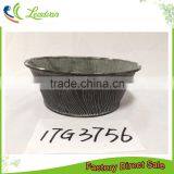 China Allibaba Com Products Shabby Home & Garden Decoration Printing Metal Half Round Flower Pot thumbnail-4