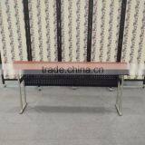 New Style Comercial Banquet Rectangular Training Tables With Folding Legs and Metal Mask thumbnail-4