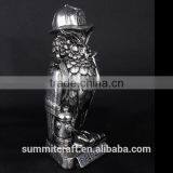 Export Electroplate Polyresin Fire Owl Owl Statues thumbnail-2