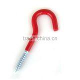 Black All Purpose 6X4 Inch Vinyi Coated Garagr Screw Hooks (pack of 2) thumbnail-4