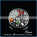 Fashion design 18mm metal snap button for leather bracelets, necklace