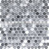 High Quality Grey Round Mosaic Tiles For Bathroom/Flooring/Wall Etc & Mosaic Tiles On Sale With Low Price