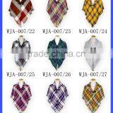 White Red Lattices Shawls Women Grid Scarves & Shawls thumbnail-6