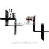 Shelving Solution Set of 2 Reversed Criss Cross Wall Shelf thumbnail-2