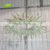 GNW FLD-Hanging 161026 Wedding Ceiling Decor White Hydrangea and Orchids Hanging Flower Halos thumbnail-2