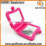 Folding Travel Mirror,silicone Purse Size Travel Cosmetic Makeup Pocket Mirror thumbnail-6