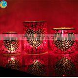 Wedding Pink Handing Mosaic Glass Candle Votives thumbnail-3